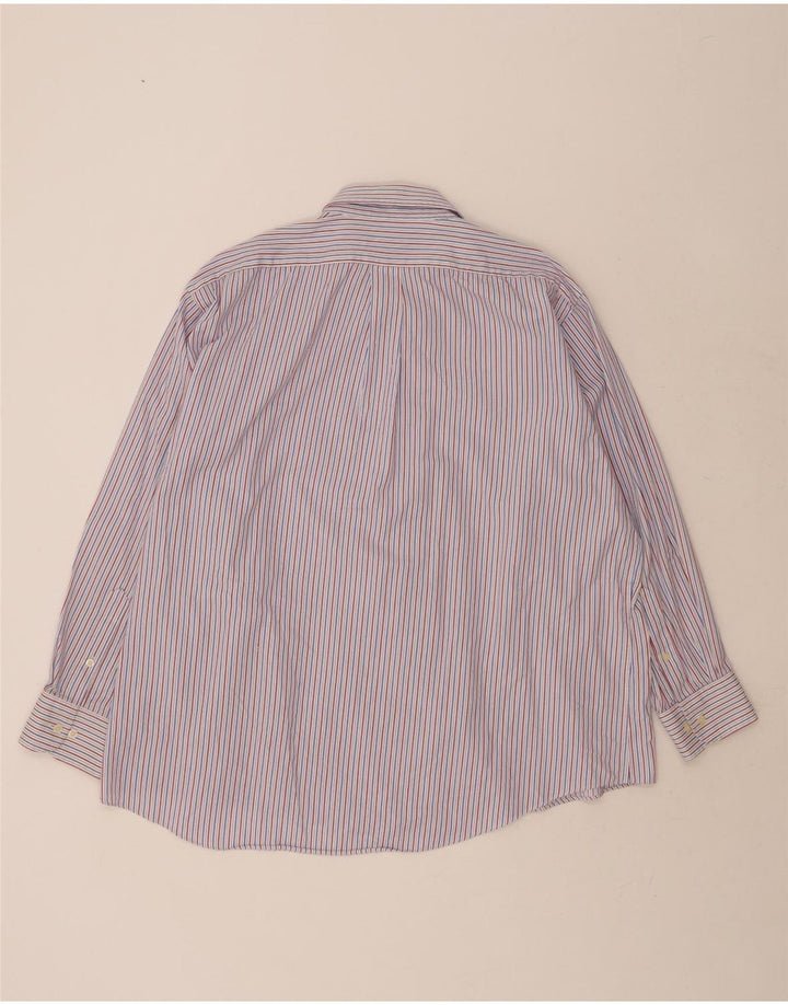 CHAPS Mens Shirt Size 18 1/2 2XL Multicoloured Pinstripe Cotton Vintage Chaps and Second-Hand Chaps from Messina Hembry 