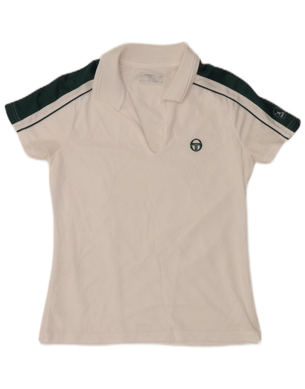 Damska koszulka polo SERGIO TACCHINI UK 12 w kolorze średniej bieli