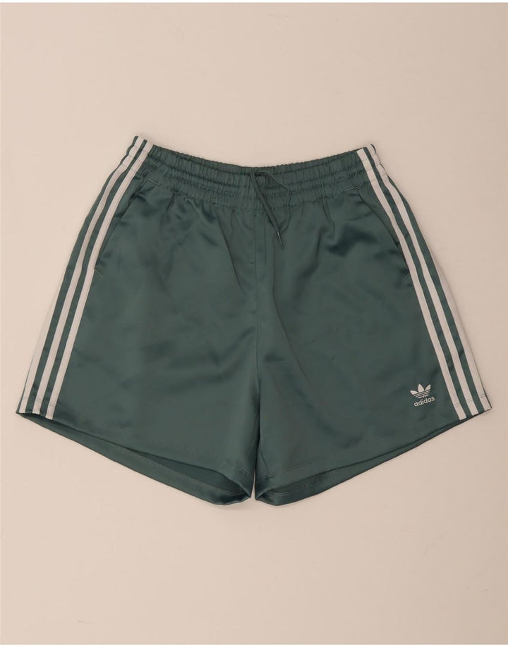 Damskie spodenki sportowe Adidas UK 14 Średni zielony poliester