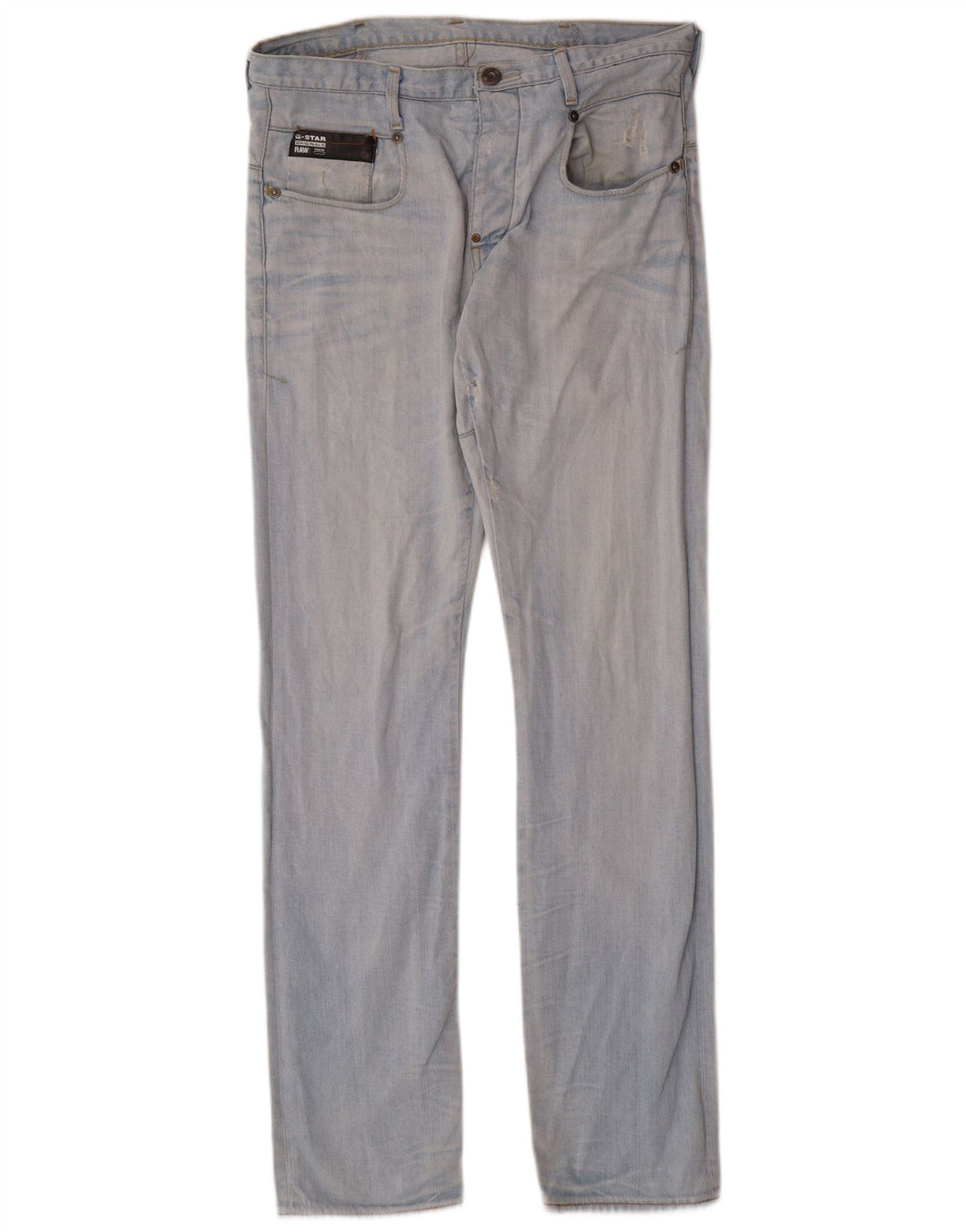 G-STAR Męskie 3301 Slim Jeans W32 L34 Niebieska bawełna