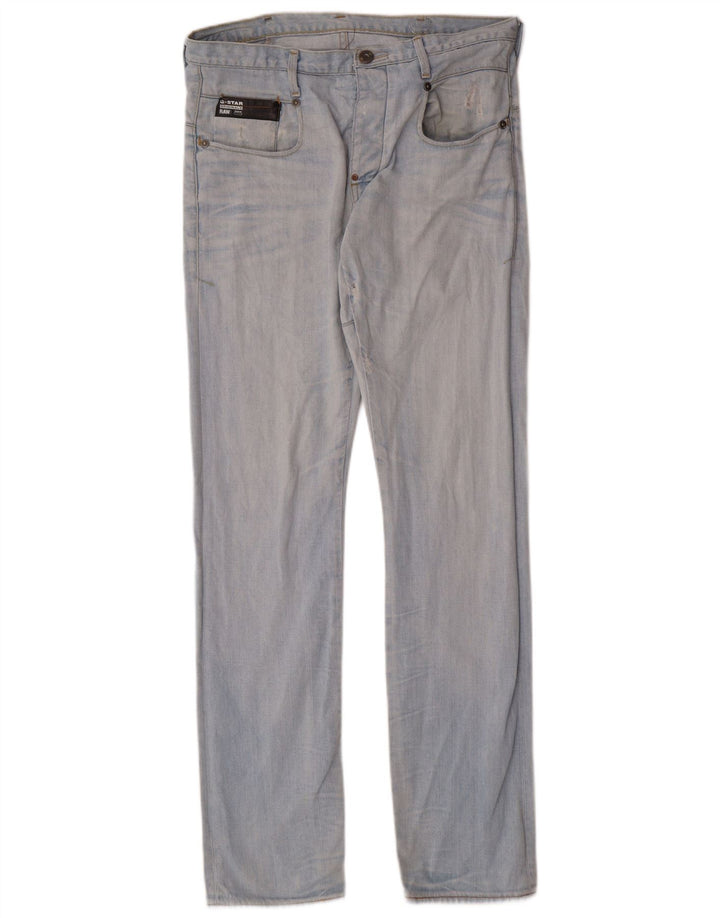 G-STAR Męskie 3301 Slim Jeans W32 L34 Niebieska bawełna