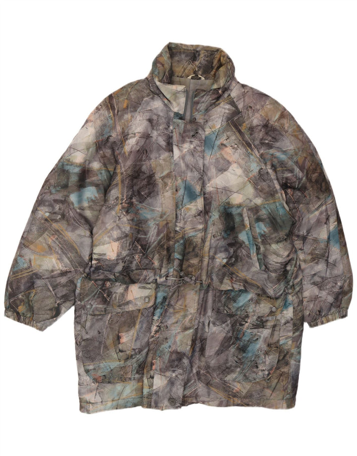 Damska kurtka wiatrówka C&A z abstrakcyjnym wzorem IT 44, średnia, wielokolorowa