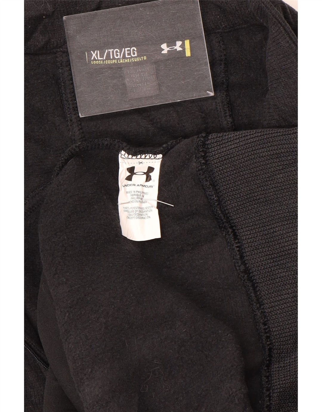 Męska bluza z zamkiem błyskawicznym Under Armour XL, szary poliester