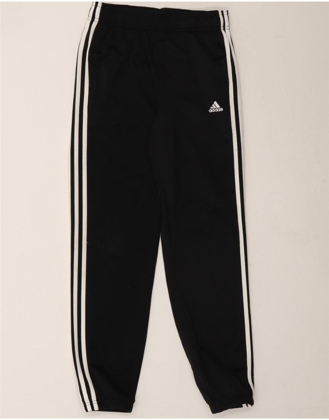 ADIDAS Boys Tracksuit Trousers Joggers 11-12 Years  Black Polyester Vintage Adidas and Second-Hand Adidas from Messina Hembry 