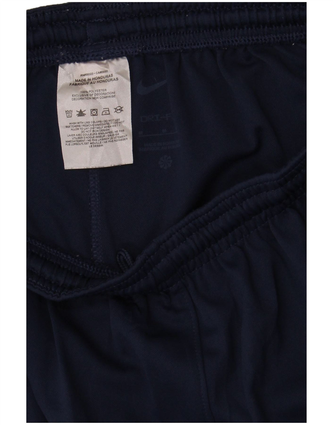 Damskie spodenki sportowe Nike Dri Fit UK 12, średni granatowy poliester