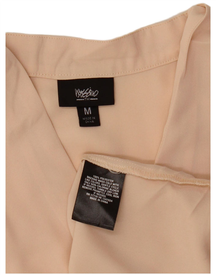 Damska bluzka bez rękawów Mossimo z długim rękawem, UK 14, średni różowy poliester