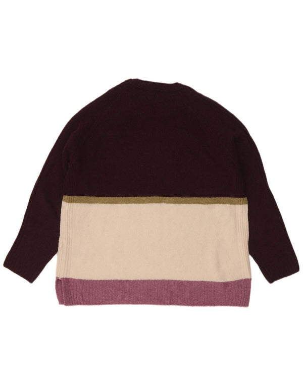 Marks & Spencer Damski sweter z okrągłym dekoltem, UK 16, duży fioletowy