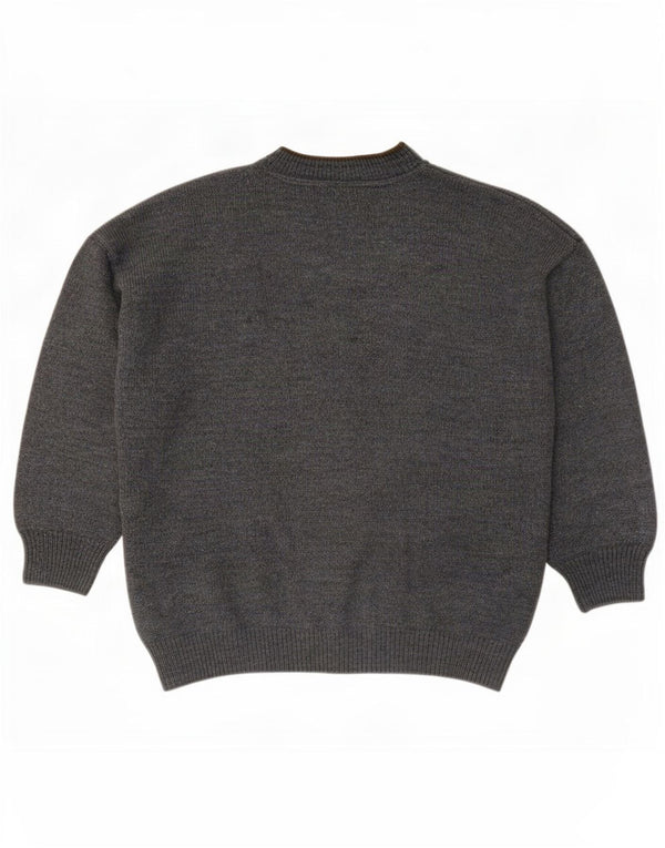 The Sweater Shop Męski sweter z okrągłym dekoltem XL Niebieski Argyle/Diament
