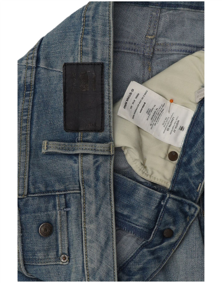 Damskie jeansy skinny typu Boyfriend G-STAR W27 L28 Niebieskie bawełniane