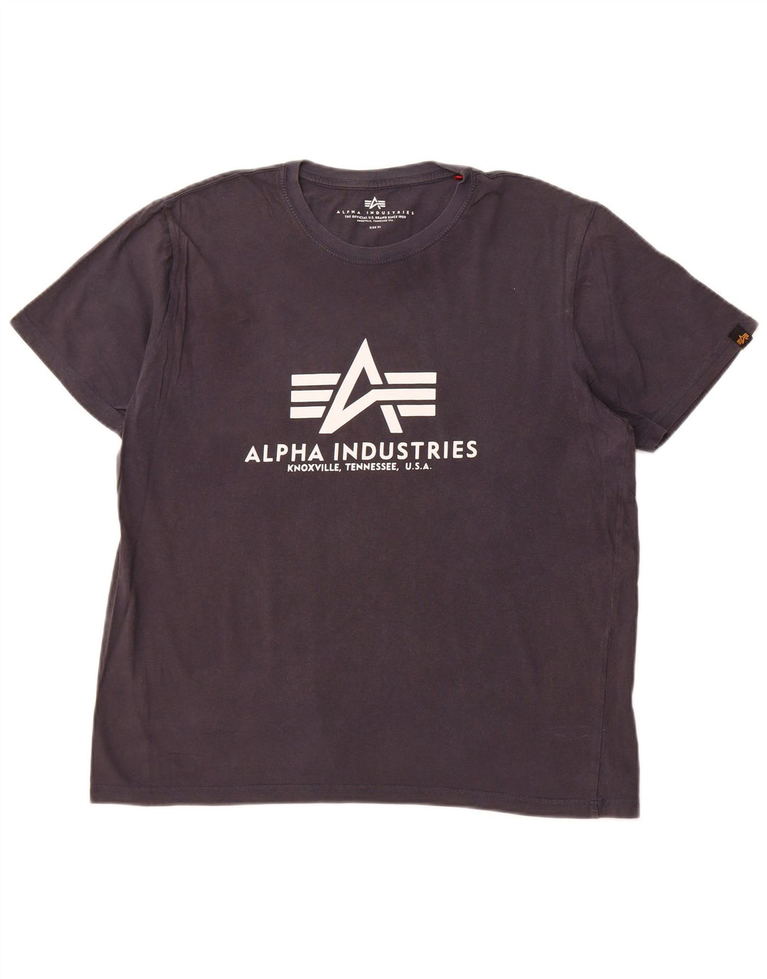 Męska koszulka graficzna ALPHA INDUSTRIES Top XL granatowa