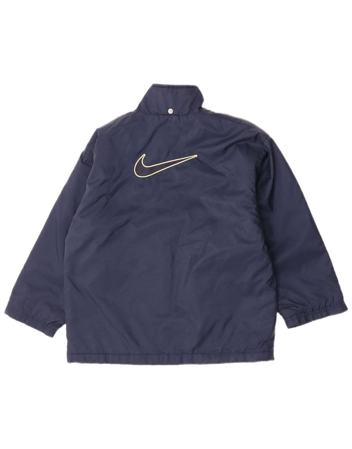 Chłopięca kurtka wiatrówka Nike Swoosh Graphic 8-9 lat, mała, granatowa, nylonowa