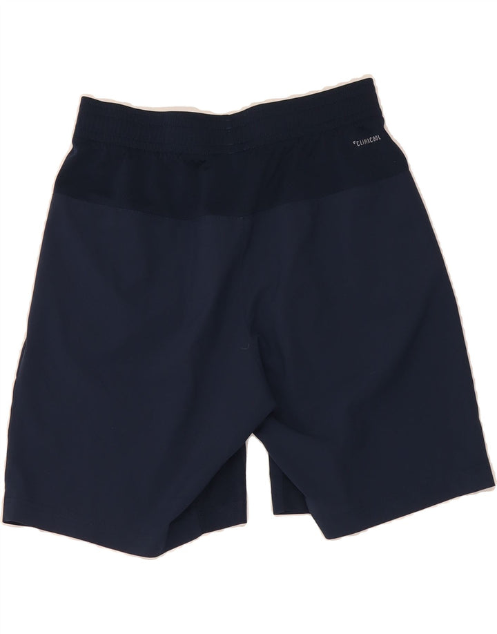 ADIDAS Mens Climacool Graphic Sport Shorts Medium Navy Blue Polyester Vintage Adidas and Second-Hand Adidas from Messina Hembry 
