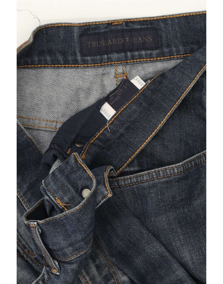 Męskie zwężane dżinsy Trussardi W38 L29 Niebieskie bawełniane