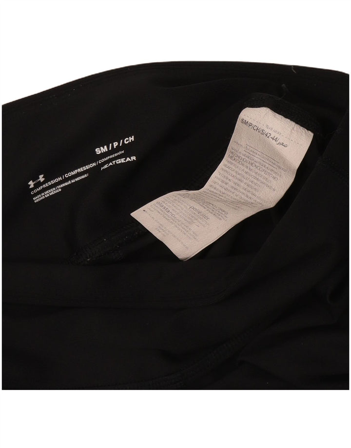 Damskie legginsy Under Armour Heat Gear UK 10, małe, czarne, poliestrowe