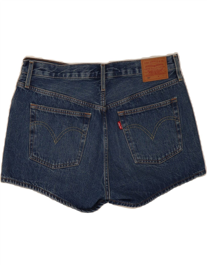 LEVI'S Womens 501 Distressed Denim Shorts W31 Medium Blue Cotton Vintage Levi's and Second-Hand Levi's from Messina Hembry 