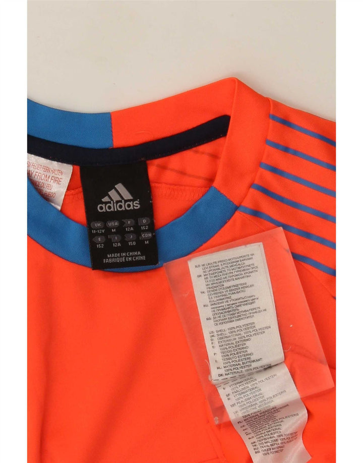 Koszulka chłopięca Adidas Predator Top 11-12 lat Pomarańczowy poliester z blokami kolorów