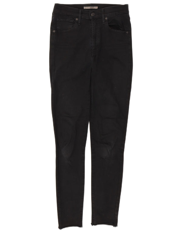 Damskie jeansy LEVI'S Mile High Super Skinny W28 L29 Czarne bawełniane