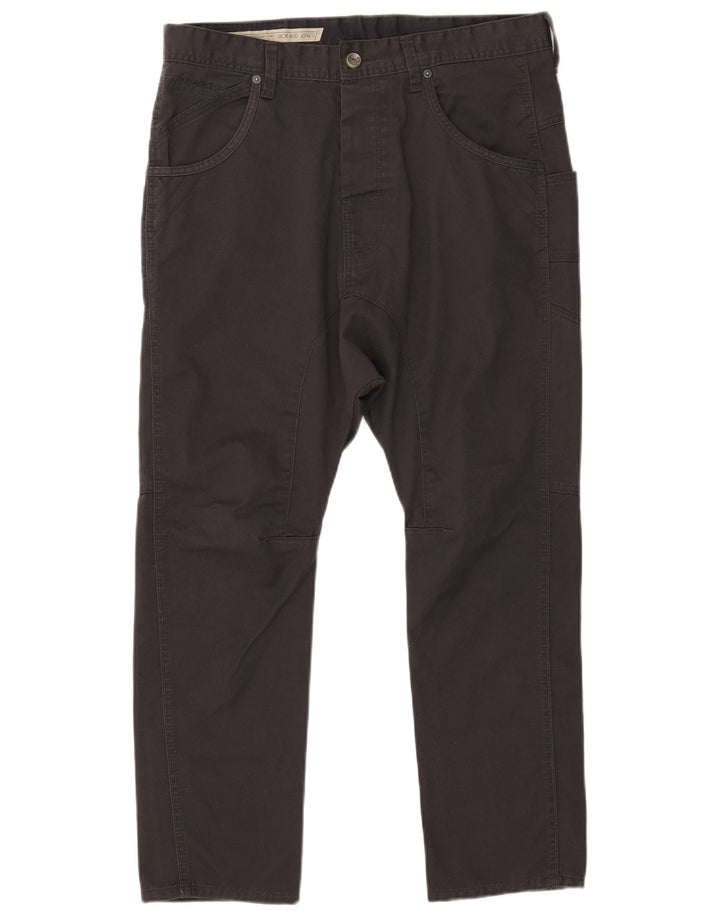 Męskie spodnie typu slim casual Jack & Jones W34 L25 Czarny poliester