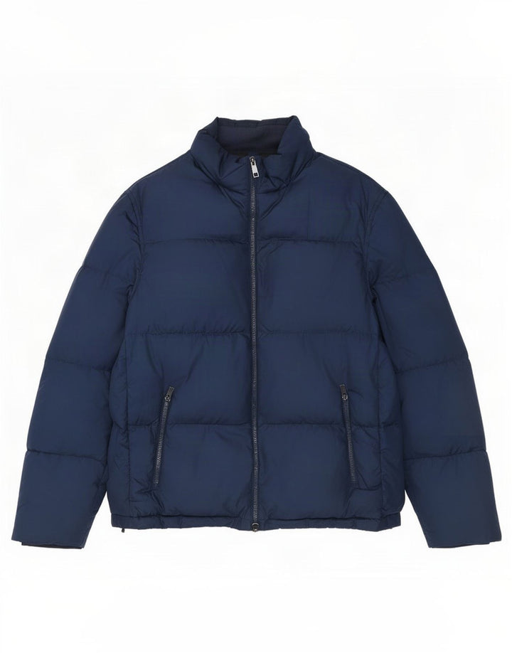 Męska ocieplana kurtka Massimo Dutti UK 42 XL, granatowa, poliester