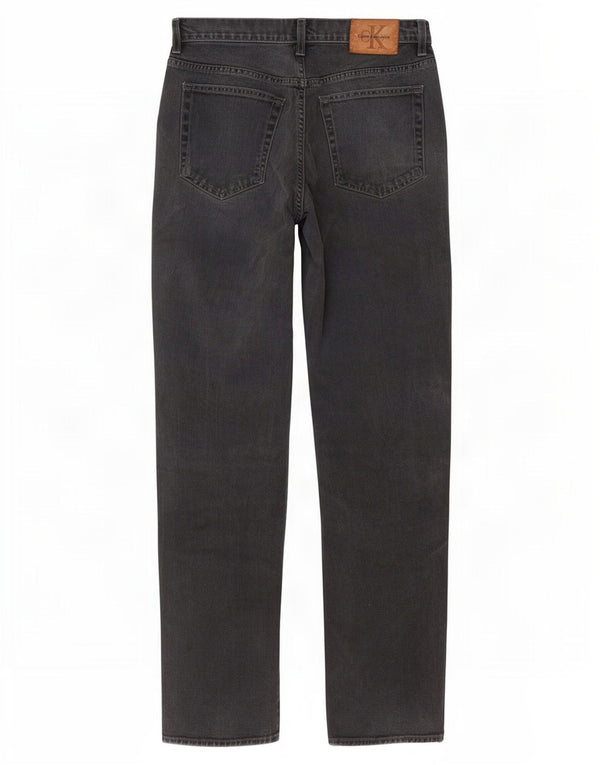 Męskie jeansy zwężane Calvin Klein W32 L31, czarne, bawełniane