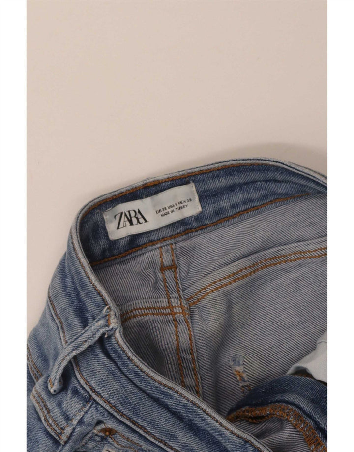 Damskie jeansy Zara w trudnej sytuacji EU 38 Small W28 L26 Niebieskie