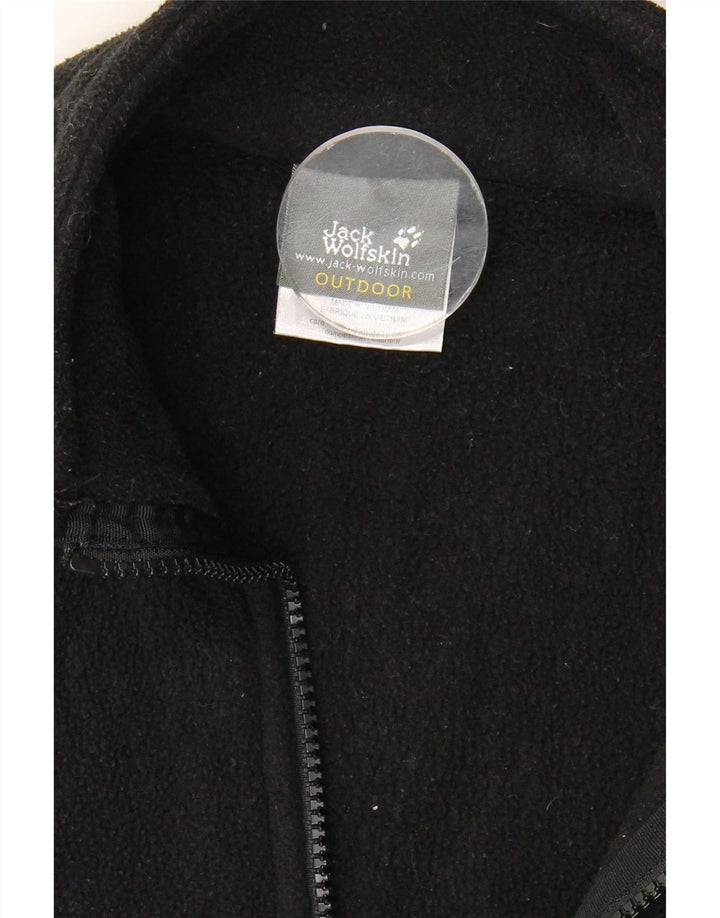 Damska kurtka polarowa Jack Wolfskin z podszewką UK 12/14, średni czarny poliester
