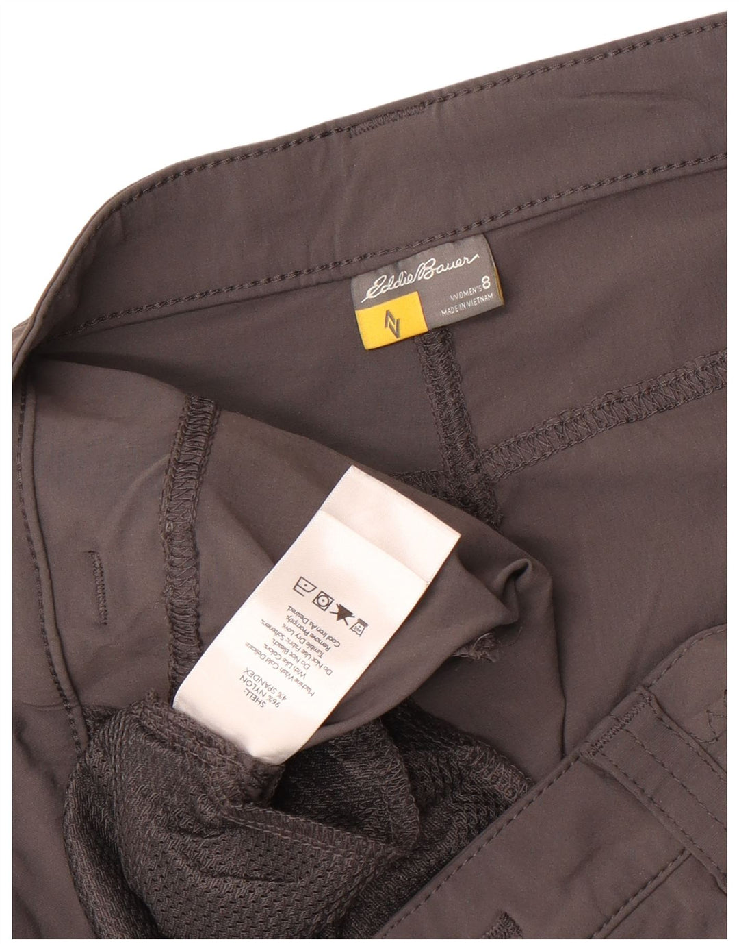 Damskie spodenki cargo Eddie Bauer US 8 Medium W32 Szary nylon