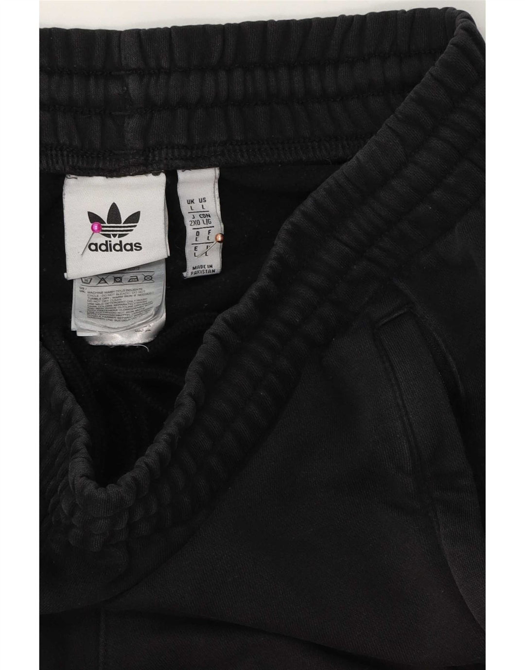 Męskie spodenki sportowe Adidas, duże, czarne, bawełniane