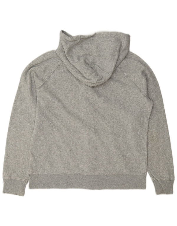 Damski sweter z kapturem i zamkiem błyskawicznym Gap UK 18 XL, szary, nakrapiany, bawełniany