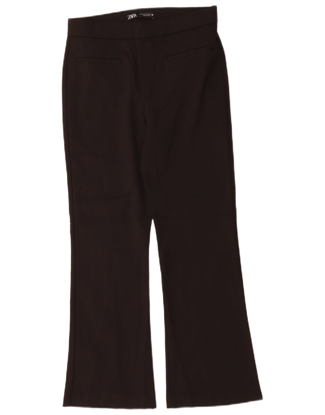 Spodnie damskie Zara Bootcut, średnie W28 L26, czarne, bawełniane