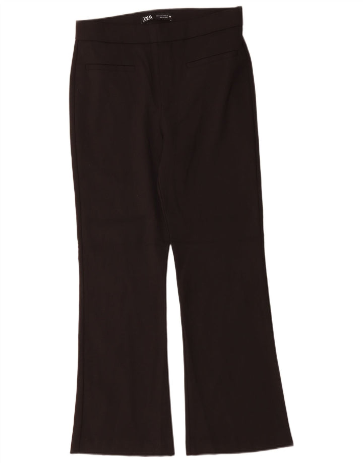 Spodnie damskie Zara Bootcut, średnie W28 L26, czarne, bawełniane