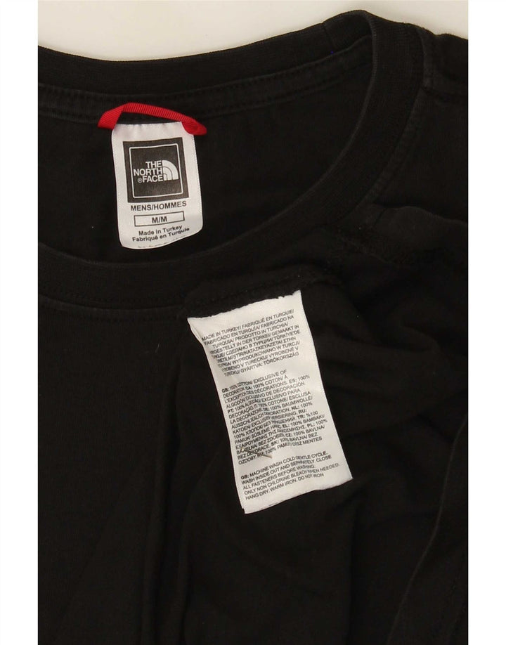 Męski T-shirt z grafiką The North Face, bawełniany, średni czarny