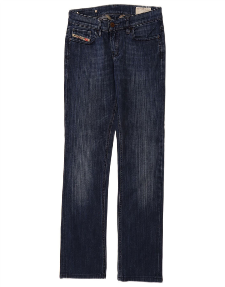 DIESEL Damskie Liv Straight Jeansy W25 L29 Niebieskie bawełniane