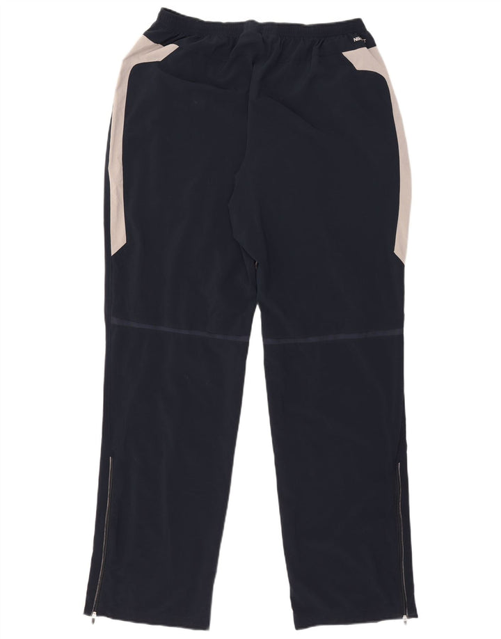 Męskie spodnie dresowe Nike XL, granatowe, z blokami kolorów, poliestrowe