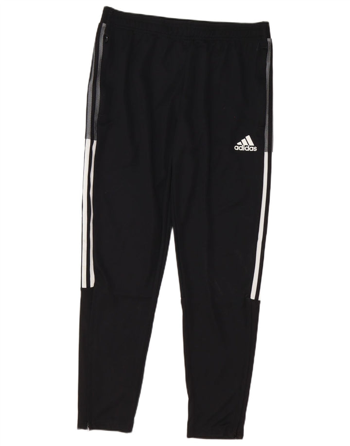 Męskie spodnie dresowe Adidas Aeroready, duże, czarne, poliestrowe