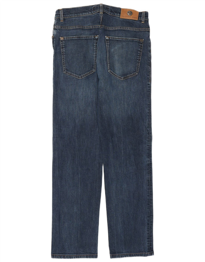 Damskie proste dżinsy Trussardi W32 L29 Niebieskie bawełniane