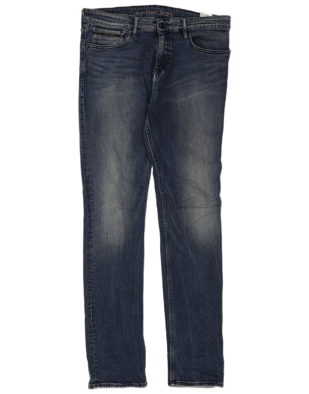 Męskie dżinsy Calvin Klein W34 L34 Niebieskie bawełniane