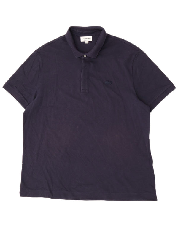 Męska koszulka polo Lacoste o regularnym kroju, rozmiar 7, 2XL, granatowa, bawełniana