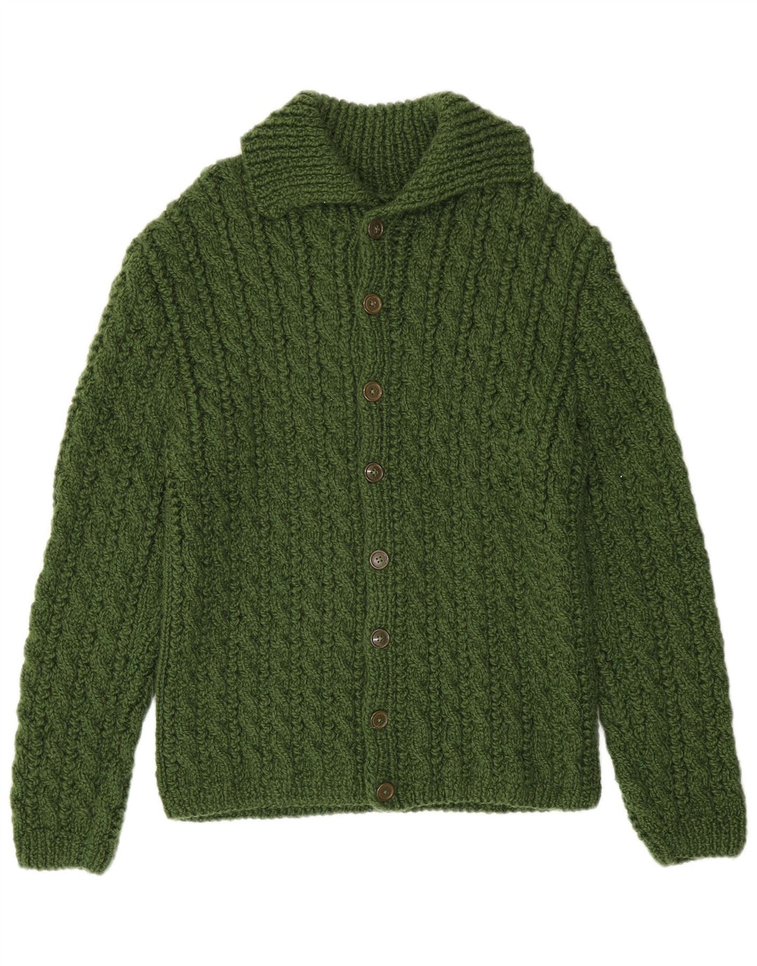 Sweter męski w stylu vintage, mały, zielony
