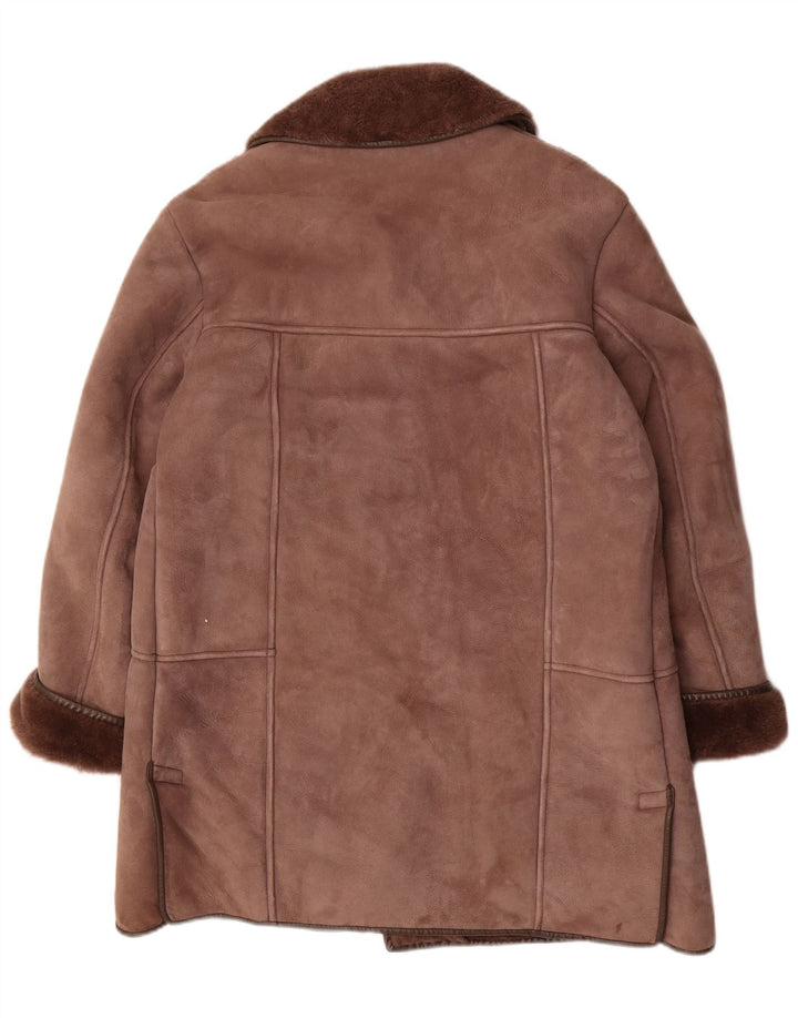 Męski płaszcz z owczej skóry Nurseys UK 36 Small Brown