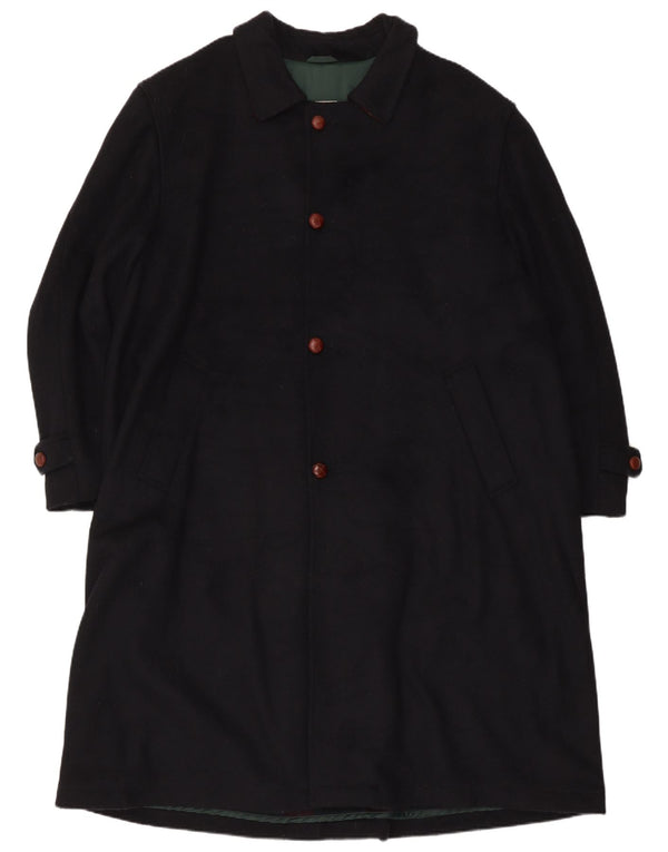 Płaszcz męski ETON BLUES IT 54 2XL Granatowa wełna