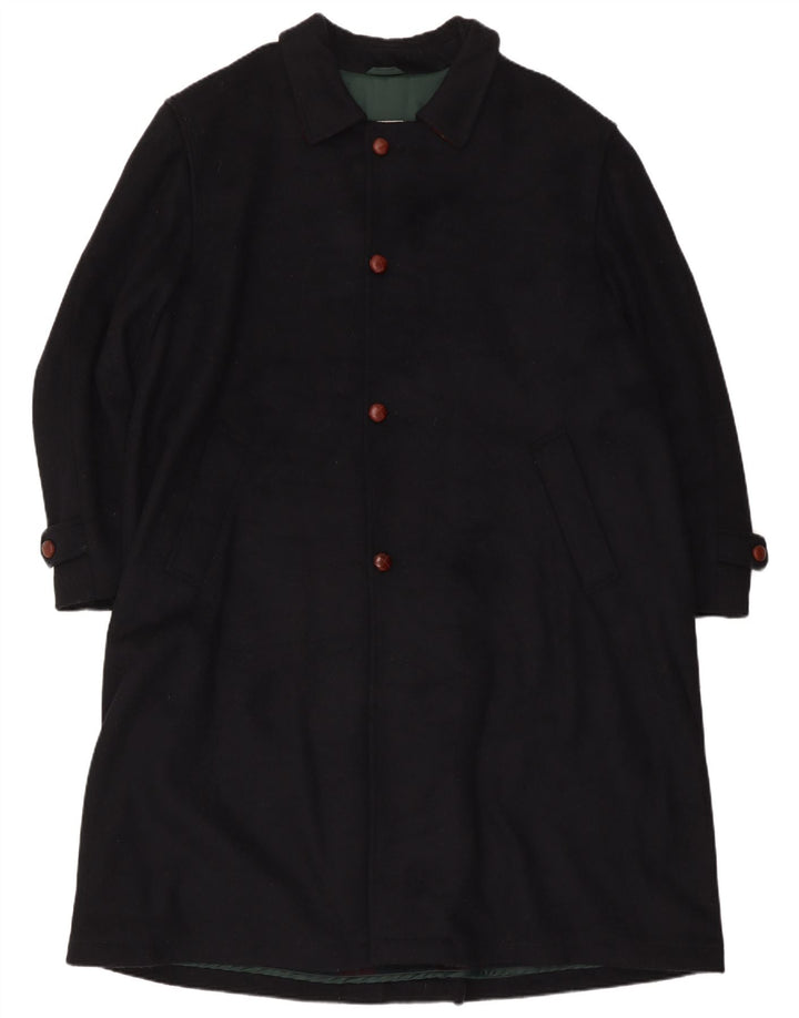 Płaszcz męski ETON BLUES IT 54 2XL Granatowa wełna
