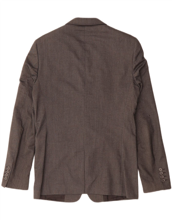 Męska marynarka Zara zapinana na 2 guziki EU 48 Średnioszara wiskoza