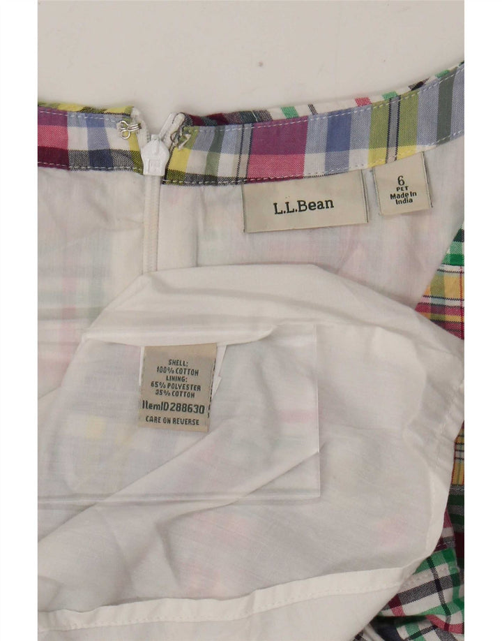 Damska sukienka płaszczowa bez rękawów L.L.Bean US 6, średni, wielobarwny patchwork