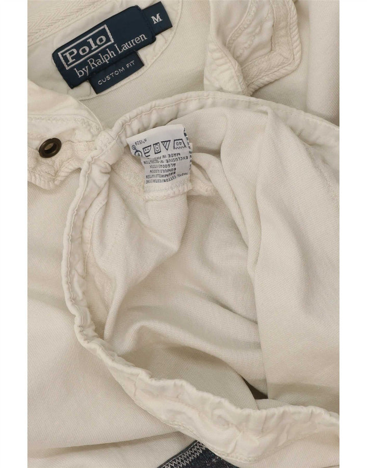Męska koszulka polo Polo Ralph Lauren z grafiką, w kolorze średniej bieli