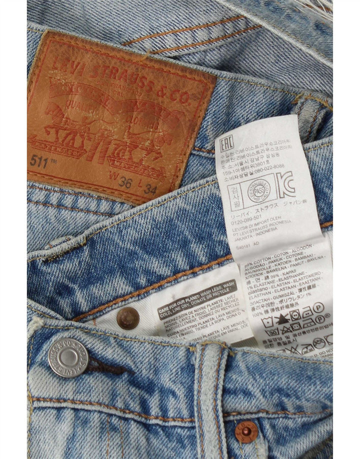 Męskie jeansy Levi's w trudnej sytuacji W36 L34 Niebieska bawełna