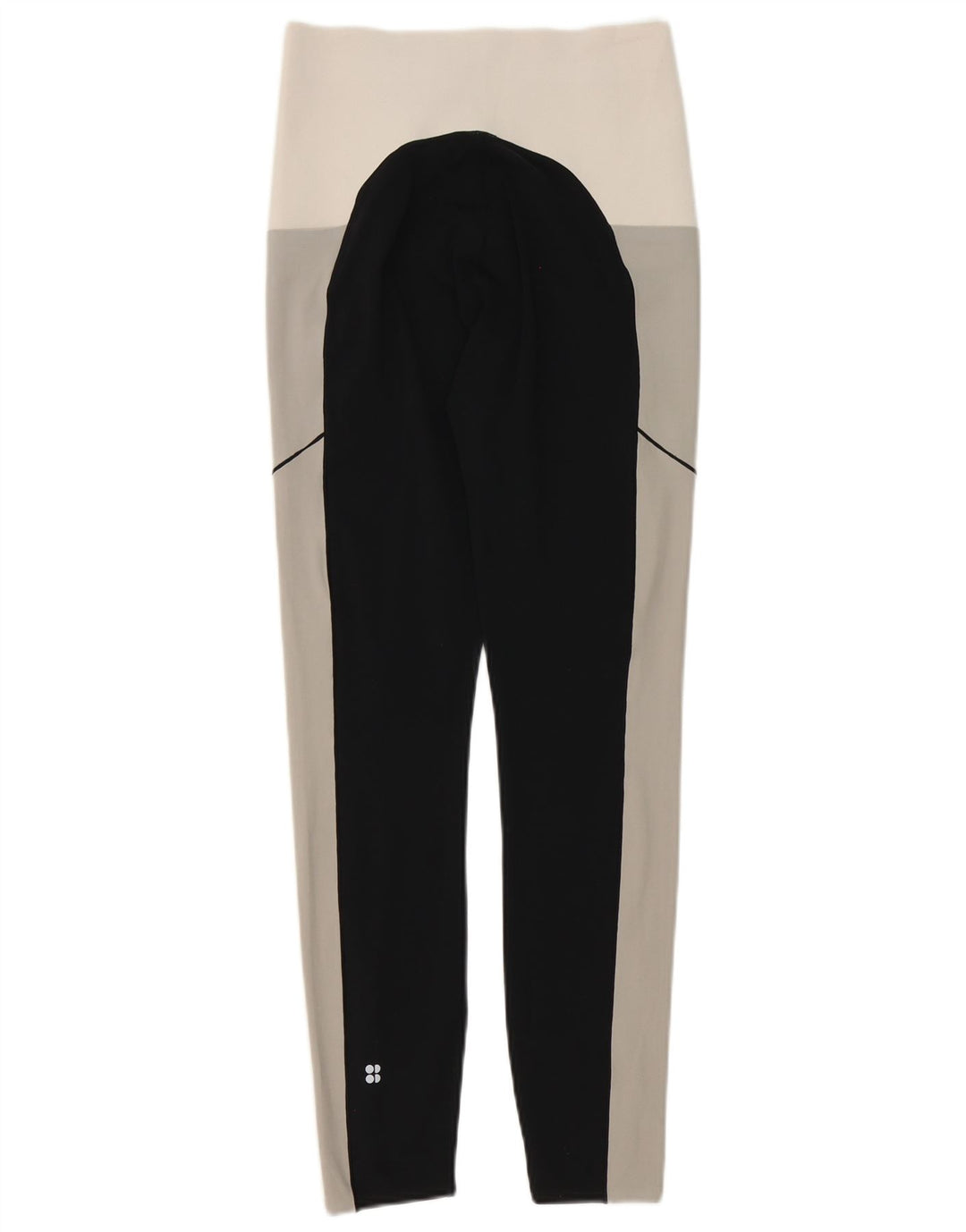 Legginsy damskie Sweaty Betty UK 8, mały, czarny poliester z blokami kolorów