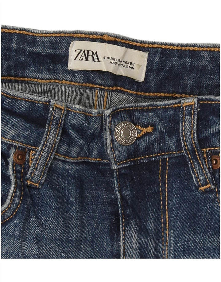 Damskie proste dżinsy Zara EU 38 Small W30 L26 Niebieskie