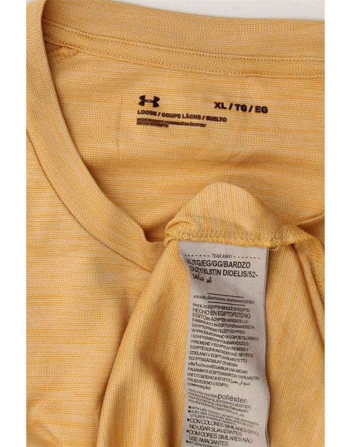 Męska koszulka t-shirt Under Armour XL, żółty poliester