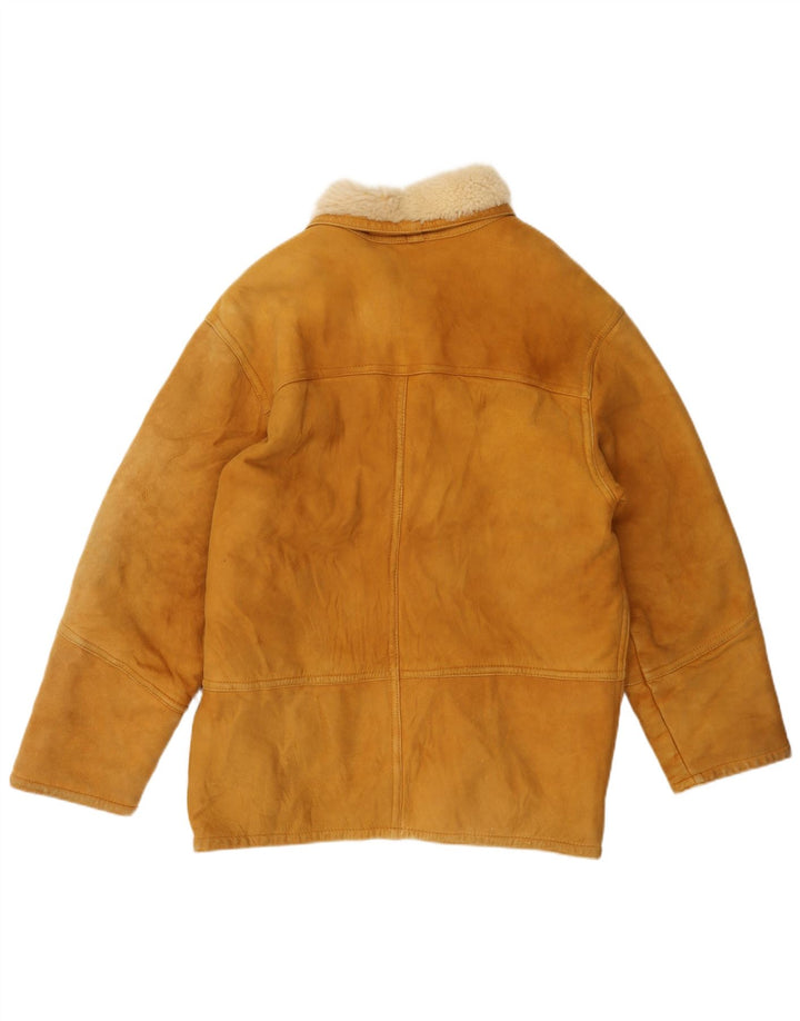 Męska kurtka Shearling VINTAGE IT 52 XL Beżowa kurtka Shearling